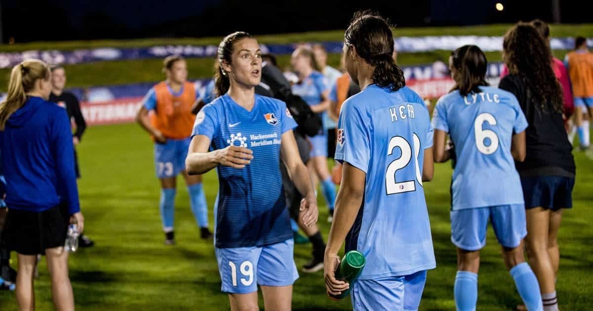 Kelley O'Hara | Sam Kerr | Sky Blue FC