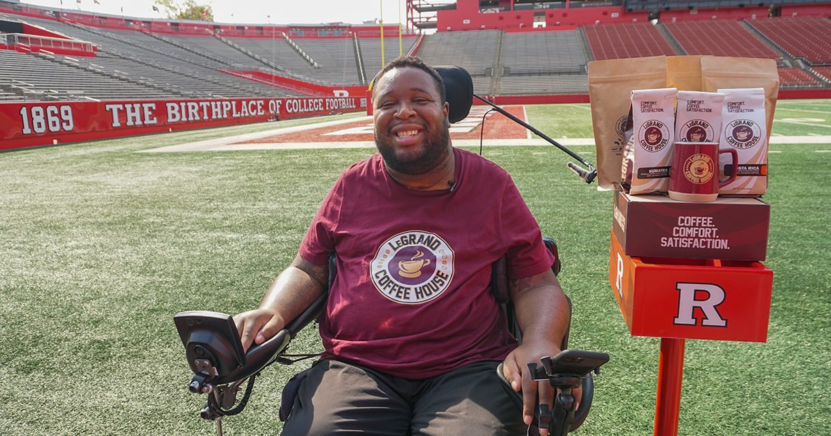 Eric LeGrand Rutgers Stadium LeGrand Coffee House