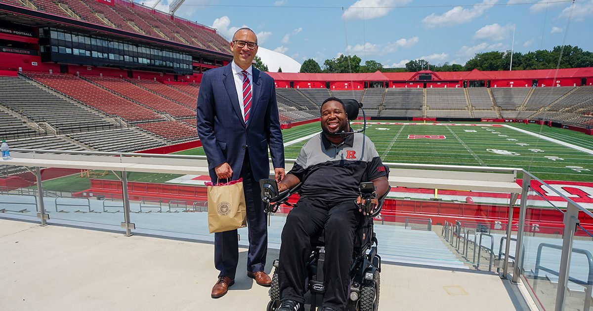Eric LeGrand Jonathan Holloway Faces Voices Rutgers