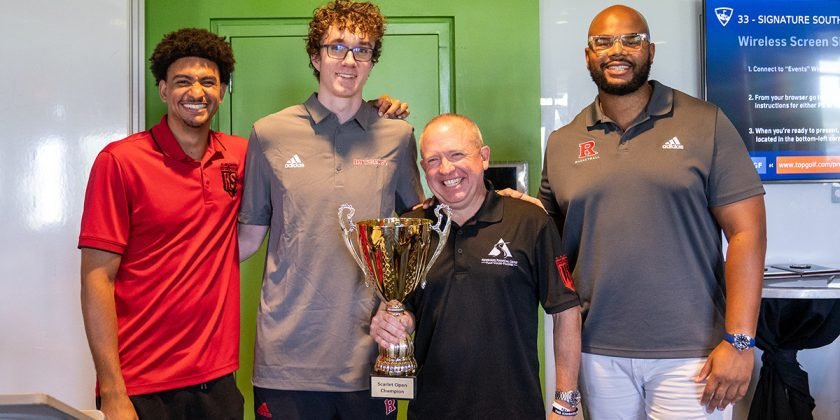 Knight Society Hosts First-Ever Scarlet Open at Topgolf in Edison