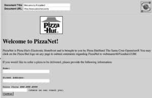 Pizza Hut PizzaNet