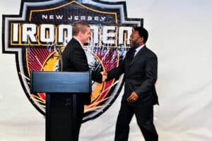 John Archibald and the legendary Pelé.